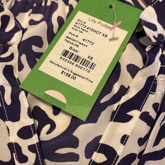Lilly Pulitzer Treasure blouse net size xs - Picture 3 of 9